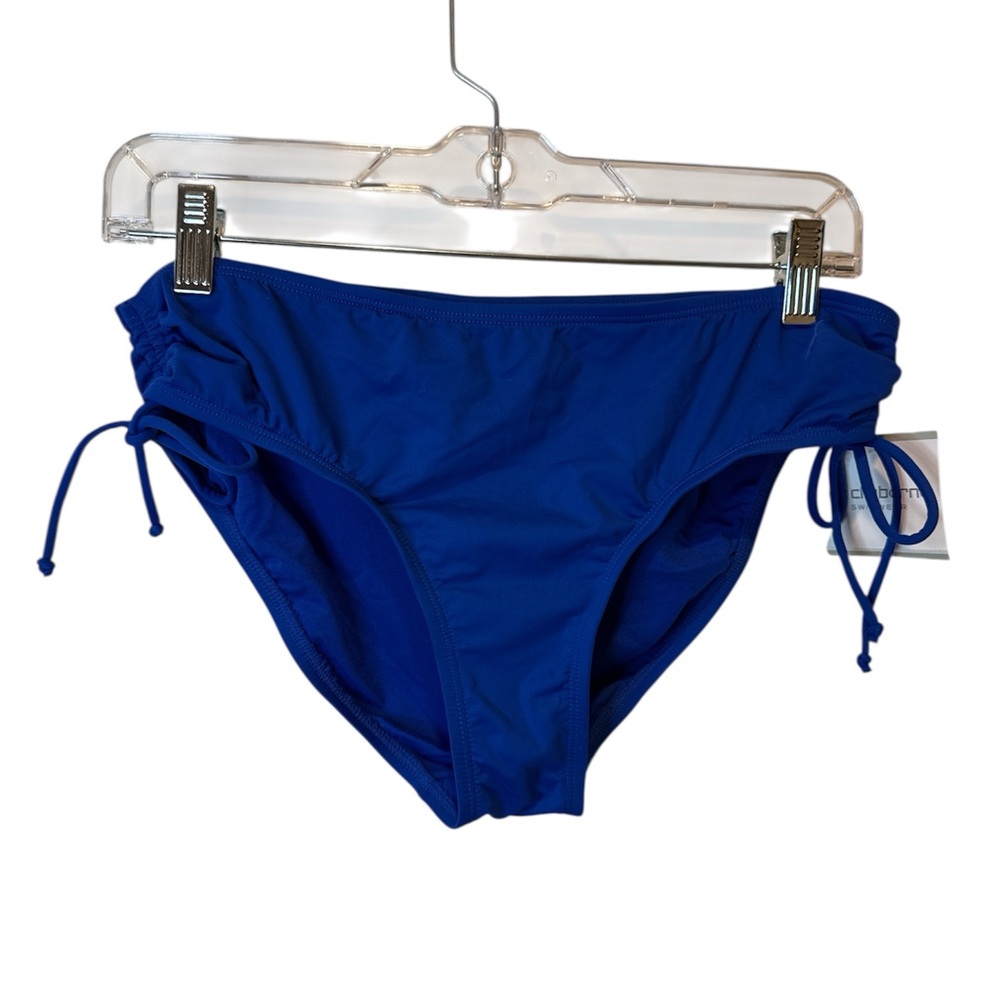 Blue Bikini Bottom with Side Ties
